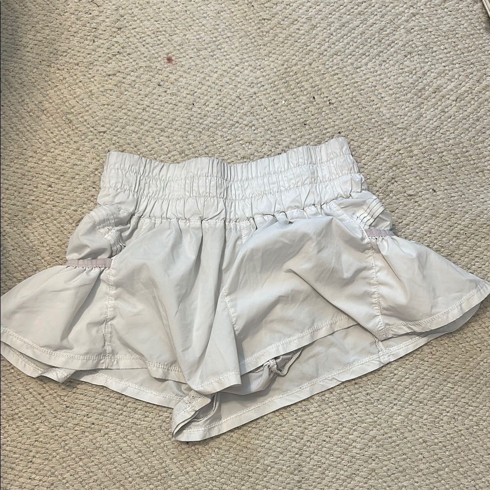 Free People Women's Athletic Shorts - Light Gray
